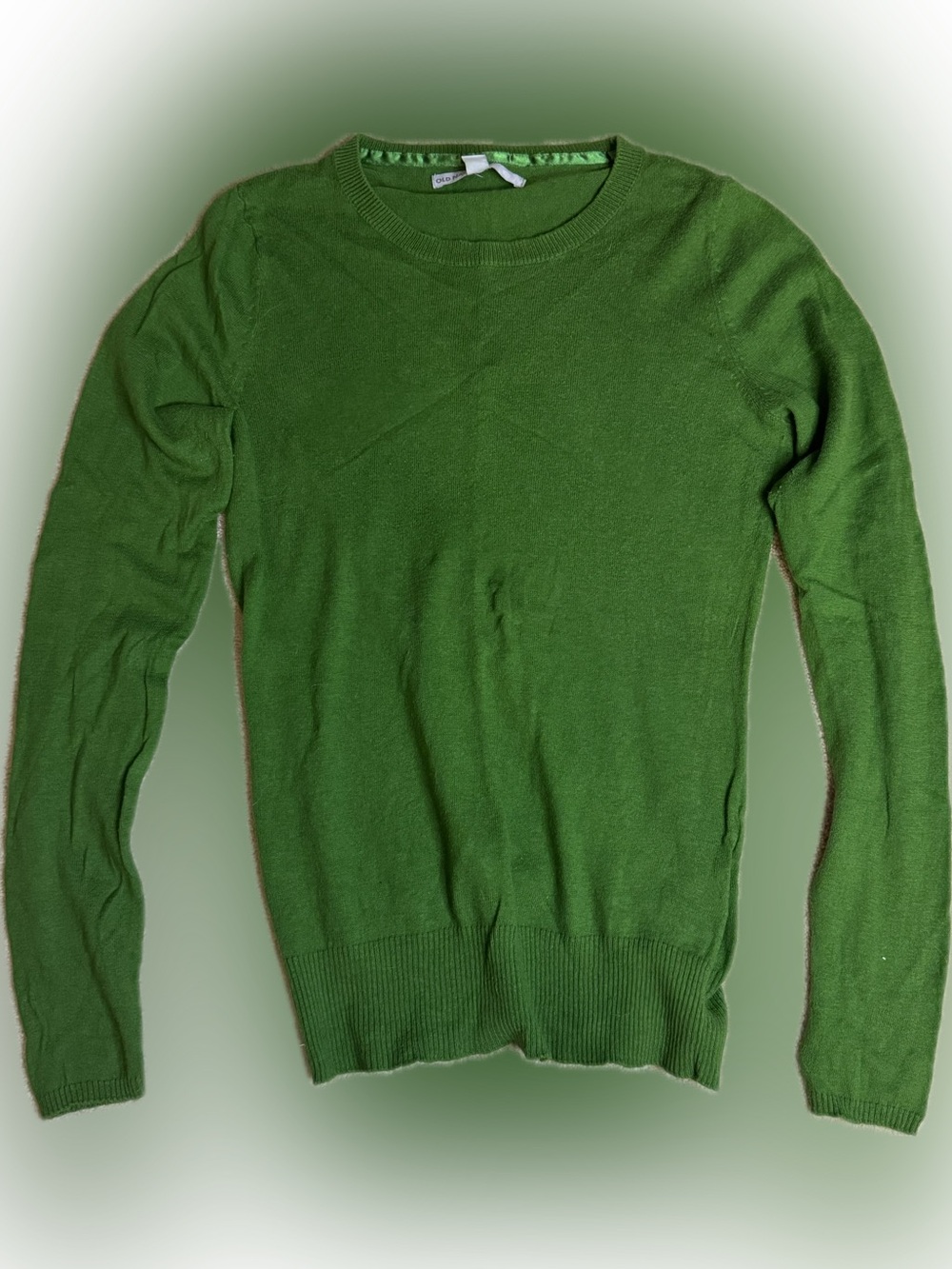 Old Navy Women's Bright Green Crewneck Sweater